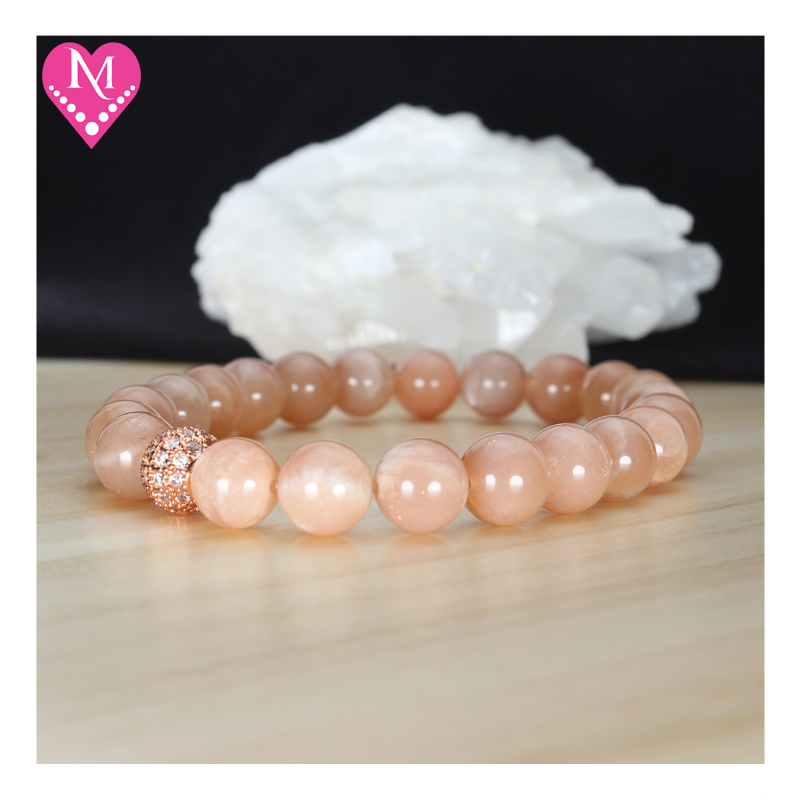 Sunstone Crystals Bracelet  (S / 6in / 15.30cm)