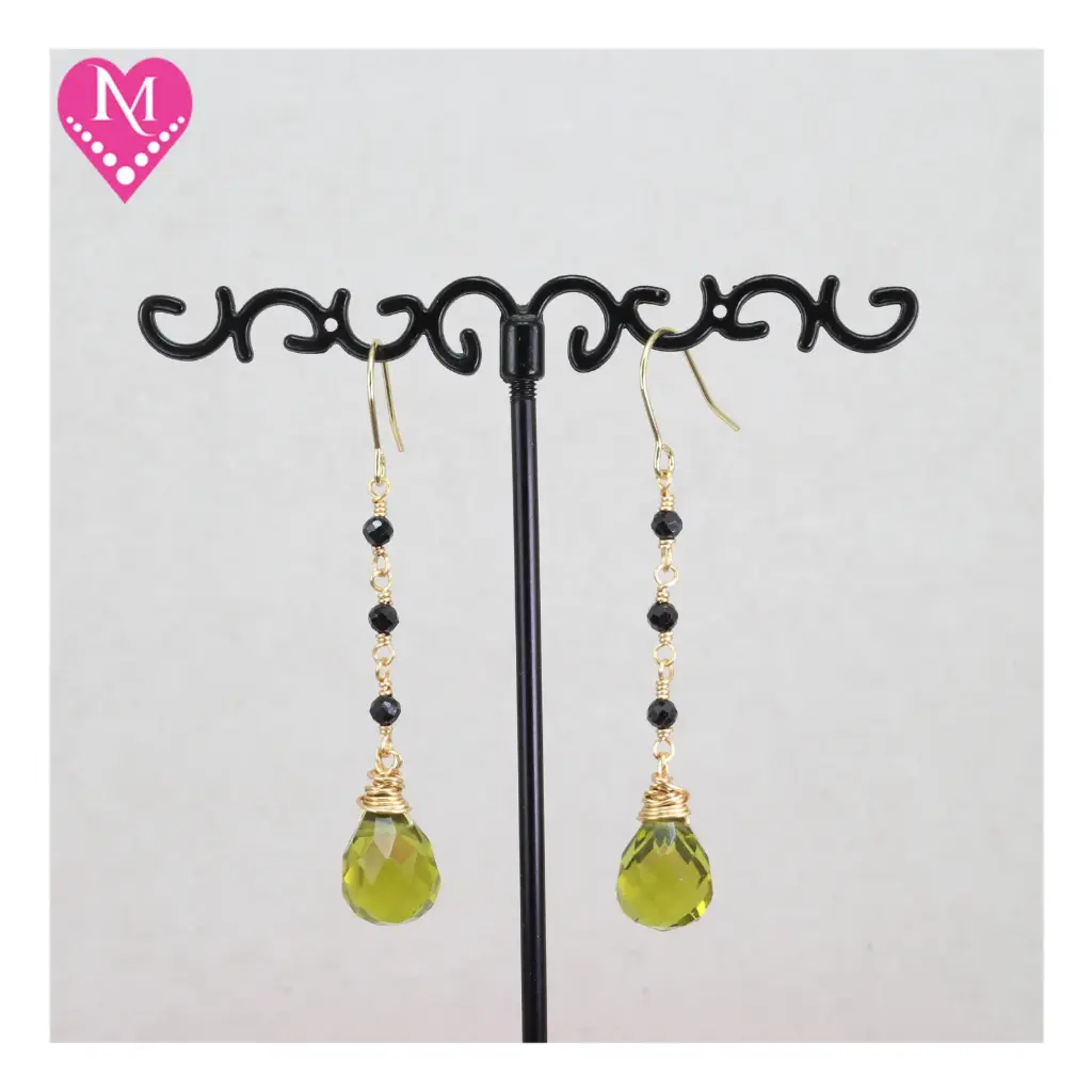 Peridot Crsytal & Black Tourmaline