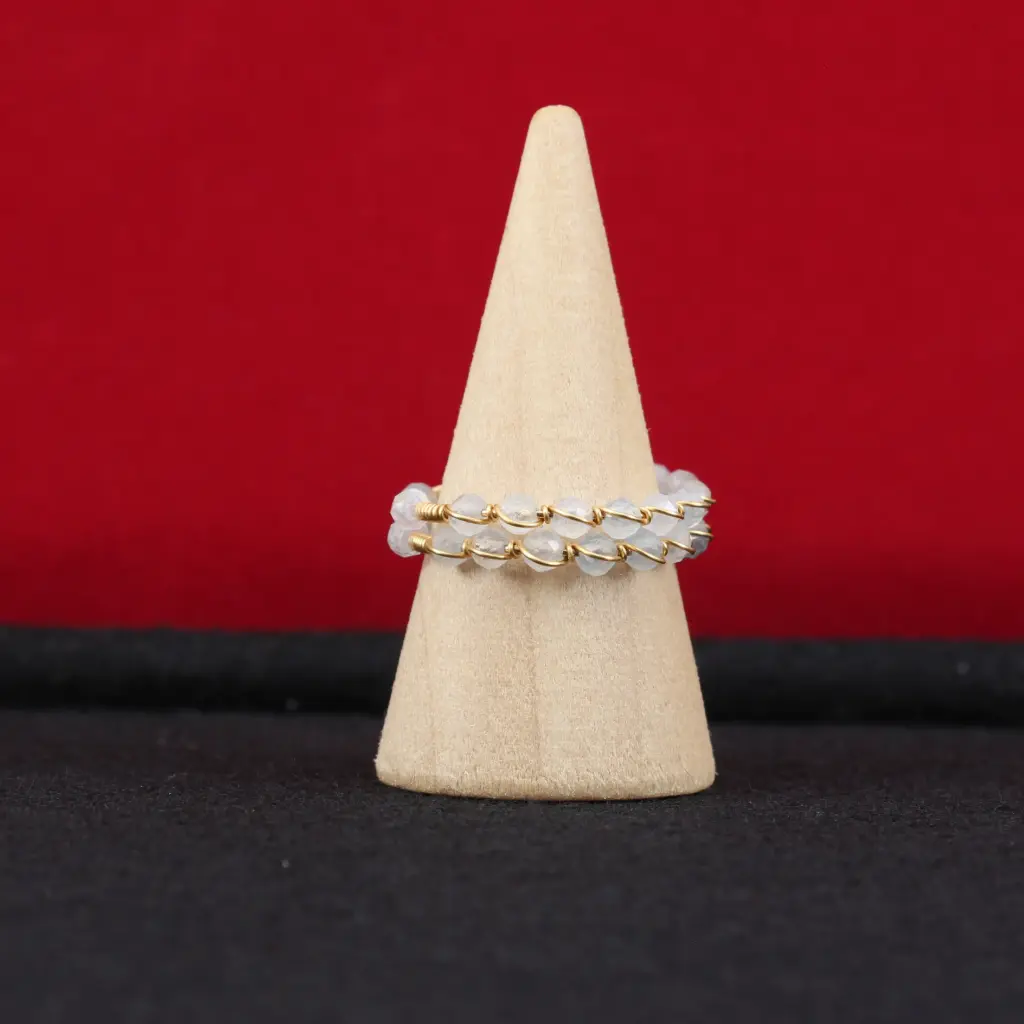 Twin Rings (Aquamarine)