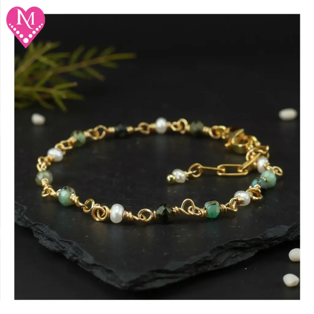 African Turquoise & Pearl