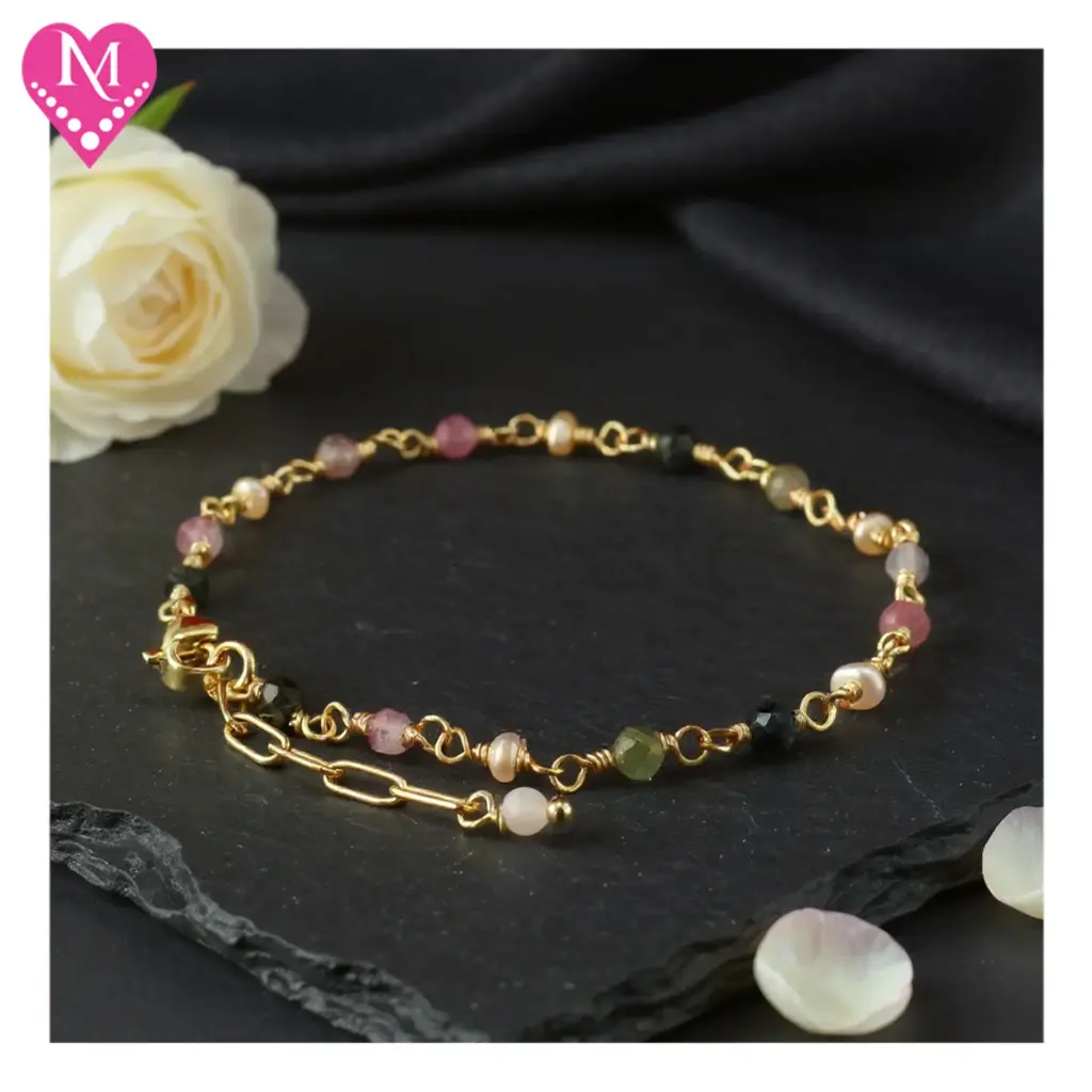 Mixed Tourmaline & Pearl