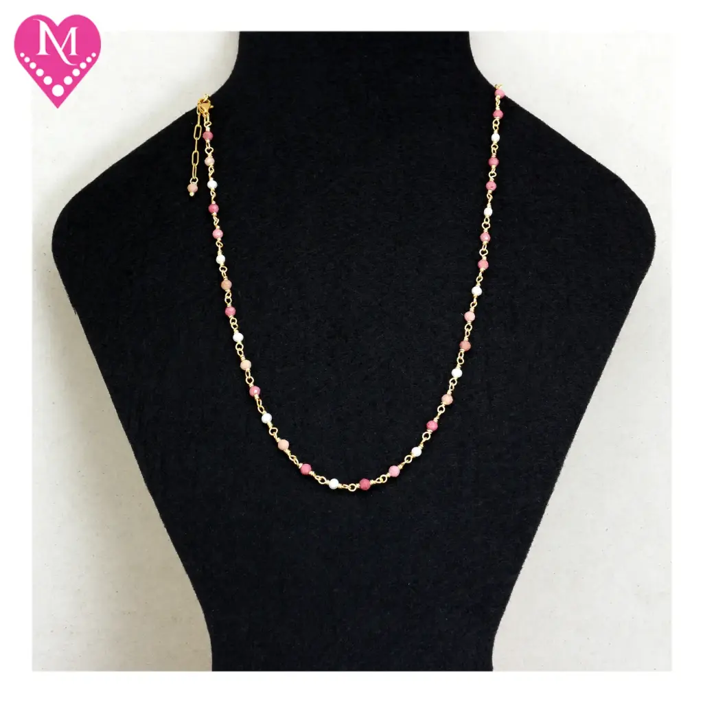 Rhodochrosite & Pearl