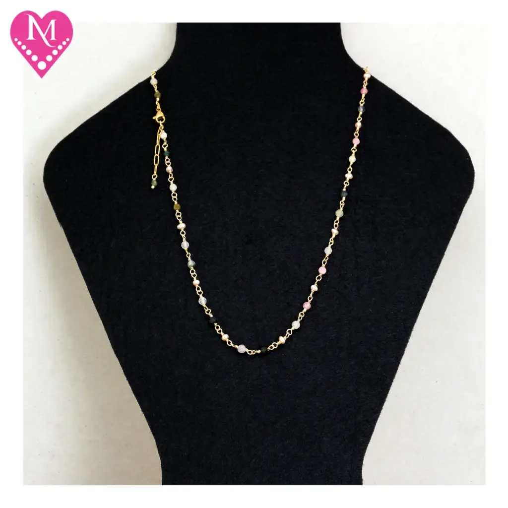 Mixed Tourmaline & Pearl